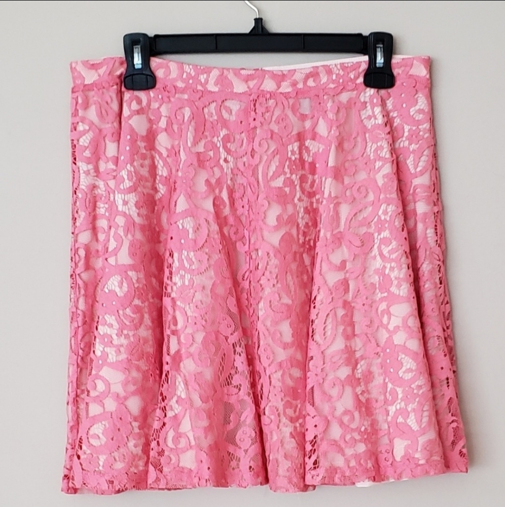 ❗️Deleting❗️H&M pink lace skirt